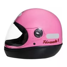 Capacete Para Moto Integral San Marino Classic Rosa Tamanho 58 