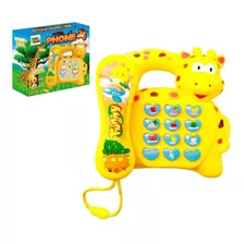 Telefone Musical Infantil Brinquedo Educativo Girafa
