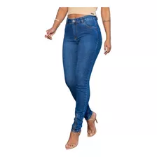 Calça Jeans Nicoli Cigarrete Feminina Revanche Ziper Barra 