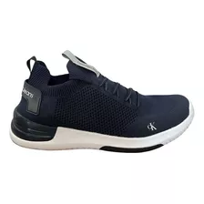 Tênis Ckj Baixo Air Knitt Azul