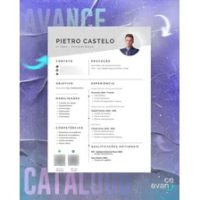 Modelo De Currículo Personalizado Avance - Design Pietro