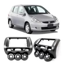 Moldura Mp5 Dvd 2 Din Honda Fit 2004 2005 2006 2007 Grafite