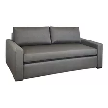 Sofa Cama 2 Plazas Sillón 3 Cuerpos Living Tapizado Lino