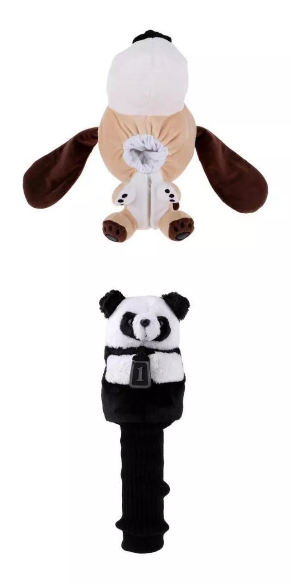 2x Animal Golf Head Cover Headcover Protector Driver Puppy