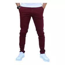 Pantalon Skinny De Gabardina Strech John Silver Para Hombre