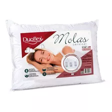 Travesseiro Duoflex Molas Cervical Cervical 68cm Cor Branco