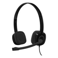 Headset Logitech H151 Redução Ruído 3.5mm Com Microfone