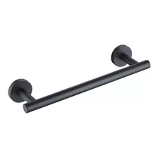 Toallero Kes De Acero Inox 30cm - Negro Mate