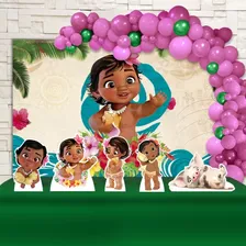 Kit Decoração Festa Infantil Moana Baby, Cenários