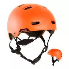 Capacete Para Patins/skate/patinete Mf540 Oxelo Cor Laranja Tamanho 55-59 Cm