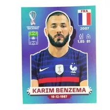 Estampa Original Karim Benzema Panini Mundial 2022 Fra 16