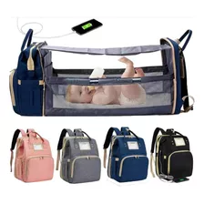 Maleta Bolso Pañalera Cambiador Baby Shower Cuna Expandible Color Segun Disponibilidad