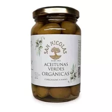 Aceitunas Verdes Orgánicas San Nicolas X 250 Grs 