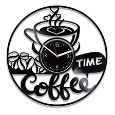 Reloj De Pared De Vinilo Para Café