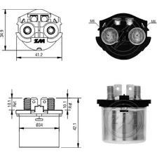 Solenoide Arranque Honda Biz 125 Cbx Nx Falcon Cg Titan Xr X