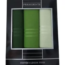 Lenço Presidente Masculino 41cm X 41cm 100% Algodão