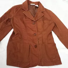 Chaqueta Blazer Dama Marron C/ Botones C/ Forro Oportunidad