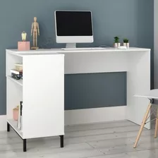 Mesa De Computador Escrivaninha De Canto Em L Square Branca Brv Móveis