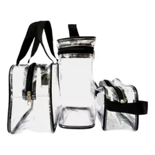 Necessaire Transparente Maquiagem Viagem Barato Kit Multiuso