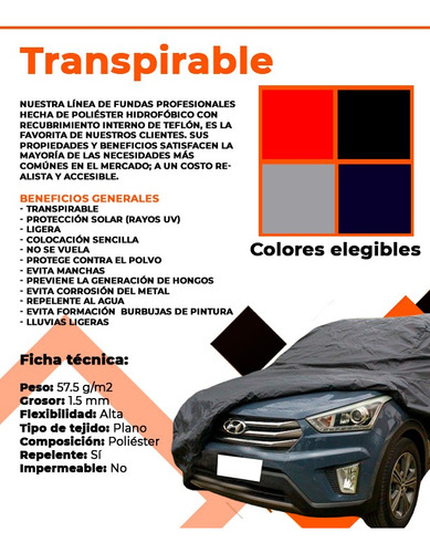 Cubierta Funda Jeep Compass 2005-2019 Uc2 Transpirable Foto 3