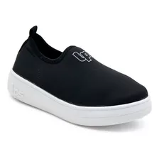 Tênis Slip On Infantil Menina Worldcolors Lps 701.026 Preto