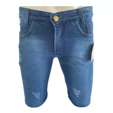  Bermuda Masculina Jeans Com Lycra