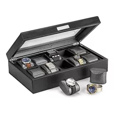 Houndsbay Mariner Watch Box Vitrina - Carcasa De Lujo De Fib