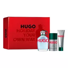 Hugo Boss Cantimplora 125 Ml + Shower Gel + Deo Para Hombre