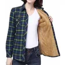Jaqueta/casaco Camisa Xadrez Feminina Forrada Models 01