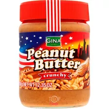 Manteiga Amendoim Importada Gina Crunchy 350g Peanut Butter