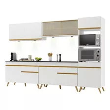 Cozinha Completa 5pç C/ Leds Mp2014 Veneza Up Multimóveis Bc Cor Branco