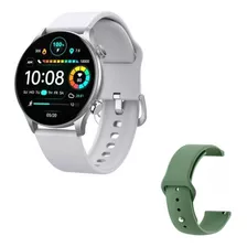 Relógio Smartwatch Haylou Solar Plus Prata + Pulseira Extra