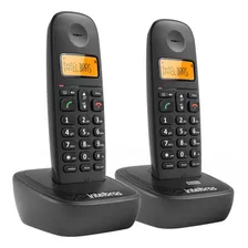 Kit Telefone Sem Fio + Ramal Intelbras Ts 2512 Na Cor Preto