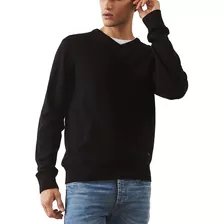 Sweater Hombre Bensimon Andres Lana Moda Negro