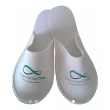 300 Pares De Pantuflas Descartables De Goma Eva Con Logo