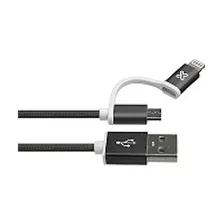 Cable 2 En 1 Lightning / Micro Usb To Usb-a 3.3ft/1m