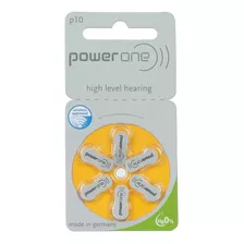 Pilha Power One P10 Botão - Kit De 6 Unidades