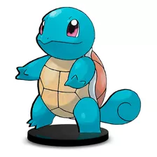 Totem Médio Boneco Pokémon Squirtle 14cm + Base