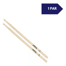 Par De Baqueta 7a Nova By Vic Firth Ponta De Madeira Hickory Cor Natural