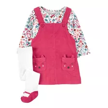 Carters 3-piece Floral Tee & Jumper Set