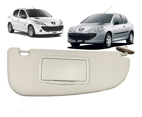 Visera Peugeot 206 2009 - 2015 Izquierda + Derecha 2mplastic Foto 4