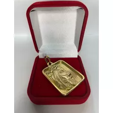 Pingente Face De Cristo Grande Placa De Moeda Antiga 18k