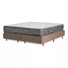 Sommier La Cardeuse Bonelltop King De 190cmx180cm Marrón Con Base Dividida