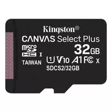 Tarjeta De Memoria Microsd 32gb Kingston Canvas