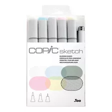 Marcadores Plumones Copic Sketch C/5 Colores Y 1 Estilografo