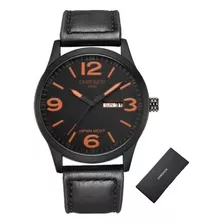 Reloj De Cuarzo Impermeable Chronos Calendar De Piel