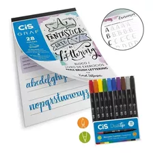 Caderno Exercícios Brush Lettering + Caneta Dualtip Cis