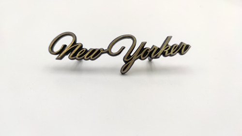 Emblema New Yorker 1967-1970 Lateral Original Oro Auto Foto 4