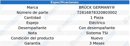 Interruptor Control Espejo Tiguan De 2018 A 2019 Bruck Foto 2