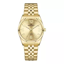 Relógio Backer Feminino Ref: 10306145f Ch Clássico Dourado